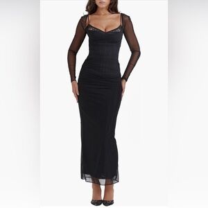 House of CB Elegant Black Evening Dress
